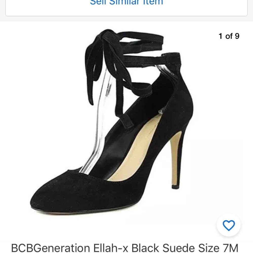 BCBGeneration Ellah-x Black Suede Size 7M
